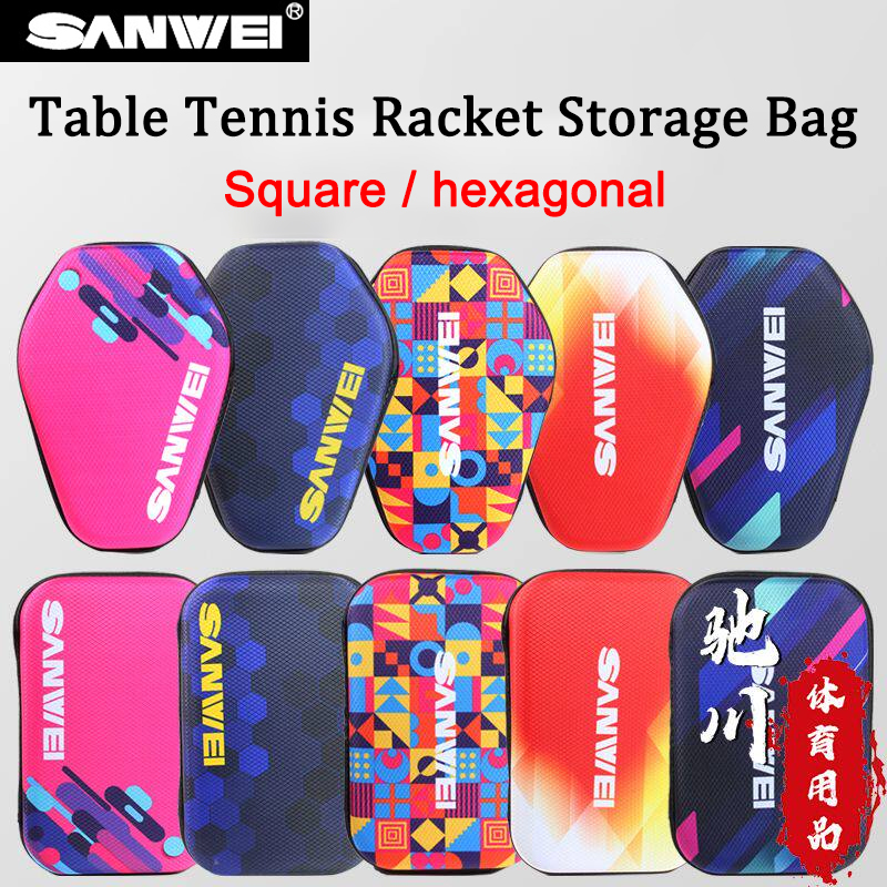 Table Tennis Kit Bag - SANWEI Sert Kabuklu Masa Tenisi Raket