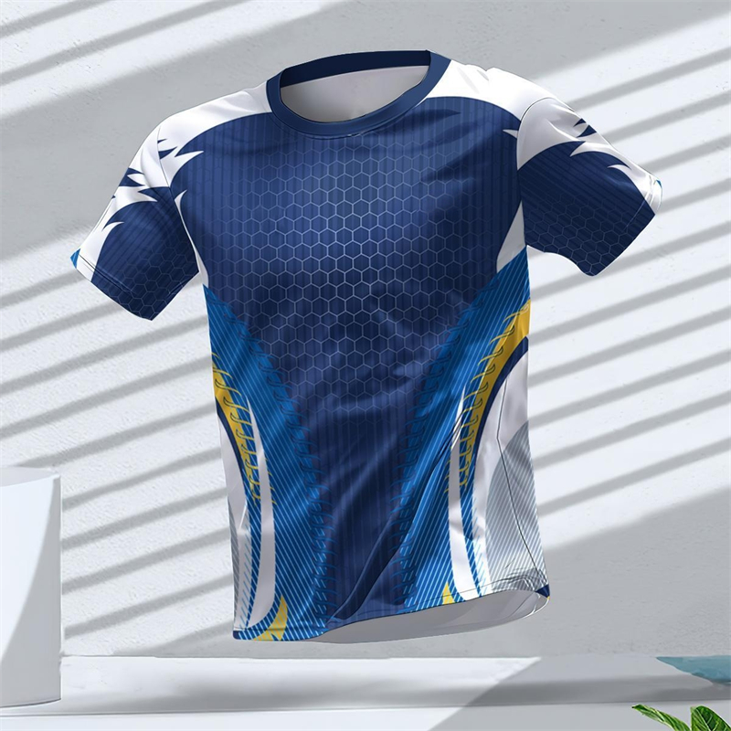 Table Tennis Jacket - Geometrik Grafik 3D Baskılı Spor T