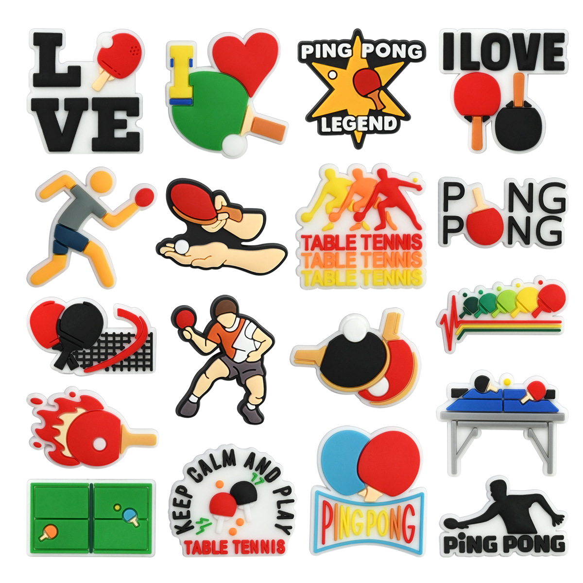 Table Tennis Kit Bag - 18 adet masa tenisi spor serisi
