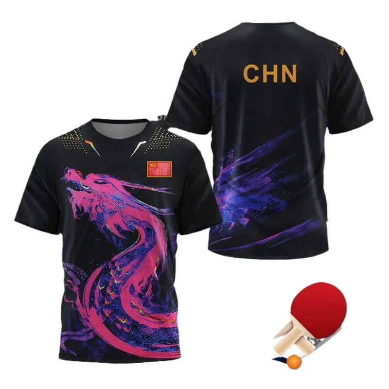 Xu Xin Table Tennis - ÇİN Ejderha Masa Tenisi Grafik T
