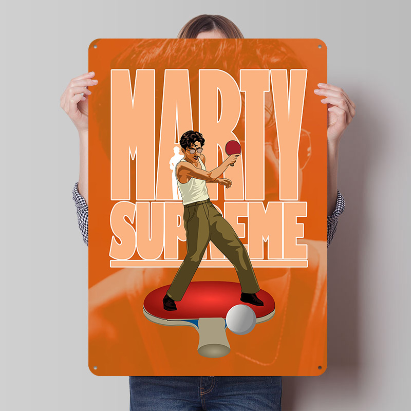 Table Tennis Marty Supreme - Marty Supreme Masa Tenisi Metal Poster
